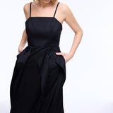Jenga Black Midi Dress