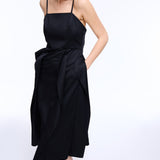 Jenga Black Midi Dress