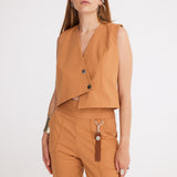 Moody Jacket / Vest in Tan