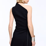Eccentric Black Mini Dress