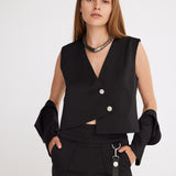 Moody Jacket / Vest in Black