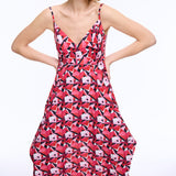 Origami Red Maxi Dress