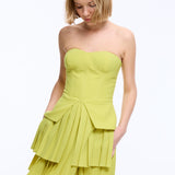 Ginna Lime Mini Dress