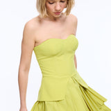 Ginna Lime Mini Dress