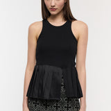 Pleated Halter TEE