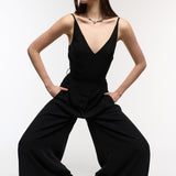 Onyx Black Loose Jumpsuit