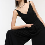 Onyx Black Loose Jumpsuit