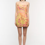 Statement Jacquard Mini Dress