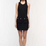Apron Black Mini Dress