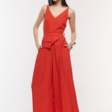 Onyx Red Loose Jumpsuit