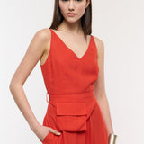 Onyx Red Loose Jumpsuit