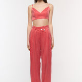Loose Coral Maxi Pants