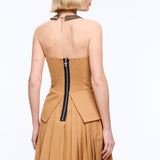 Ginna Tan Mini Dress