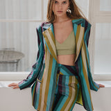 Gaia Striped Oversize Jacket
