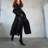 Slit Wool Coat
