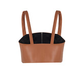 Concrete Leather Bustier Mustard