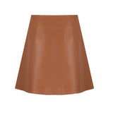 Concrete Leather Mini Skirt