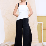 Mia Black-White Jumpsuit