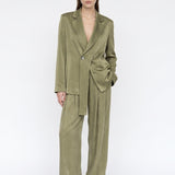 Loose Olive Maxi Pants