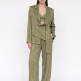 Loose Olive Maxi Pants