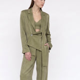 Loose Olive Maxi Pants