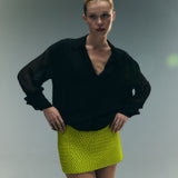 ADEL Straw Skirt