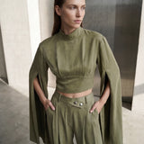 Janset Olive Top