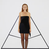 Puff Straplez Mini Dress