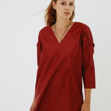 VVV Leather Dress Red