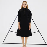Angle Midi Dress Black