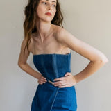 Denim Bustier Indigo