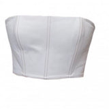Denim Bustier White