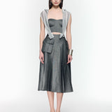 Twirl Bustier with Hoodie