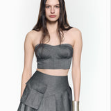 Twirl Bustier with Hoodie
