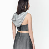 Twirl Bustier with Hoodie