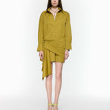 Eddy Mustard Shirt Dress
