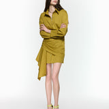 Eddy Mustard Shirt Dress