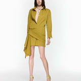 Eddy Mustard Shirt Dress