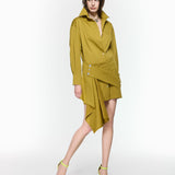 Eddy Mustard Shirt Dress
