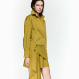 Eddy Mustard Shirt Dress
