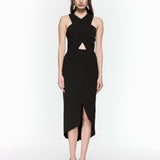 Revolve Black Midi Dress
