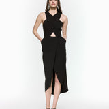 Revolve Black Midi Dress