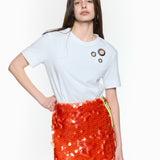Mermaid Coral Mini Skirt