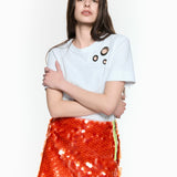 Mermaid Coral Mini Skirt