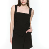 Square Black Mini Dress