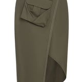 Wrap Midi Skirt