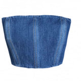 Denim Bustier Indigo
