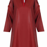 VVV Leather Dress Red