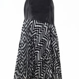 Zigzag Pleat Mini Dress